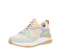 Keilsneaker RIEKER SPORT, Damen, Gr. 40, bunt (creme, pastell), Synthetik, Textil, mehrfarbig, Schuhe, Schnürschuh, Freizeitsneaker, Halbschuh mit gepolstertem Schaftrand (42924649-40) creme, pastell