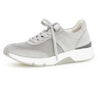 Keilsneaker ROLLINGSOFT, Damen, Gr. 37, grau (hellgrau), Textil, Veloursleder, Schuhe Sneaker, in sportivem Design, Freizeitschuh, Halbschuh, Schnürschuh (71991607-37) hellgrau