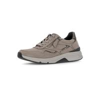 Keilsneaker ROLLINGSOFT, Damen, Gr. 38,5, beige (fango, bronze), Glattleder, Nubukleder, Textil, Schuhe, Schnürschuh, Halbschuh, Freizeitschuh mit Außenreißverschluss (59901916-38,5) fango, bronze