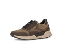 Keilsneaker ROLLINGSOFT, Damen, Gr. 38, braun, kominiert, Lederimitat, Veloursleder, Schuhe, Schnürschuh, Freizeitschuh, Halbschuh mit Kontrastbesätzen (77308228-38) braun, kominiert