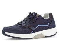 Keilsneaker ROLLINGSOFT, Damen, Gr. 39, blau (dunkelblau), Nubukleder, Schuhe Sneaker, mit OPTIFIT-Wechselfußbett, Freizeitschuh, Halbschuh, Schnürschuh (23757057-39) dunkelblau