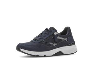 Keilsneaker ROLLINGSOFT, Damen, Gr. 39, blau, Lacklederimitat, Nubukleder, Schuhe, Schnürschuh, Halbschuh, Freizeitschuh mit Außenreißverschluss (54666024-39) blau