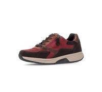 Keilsneaker ROLLINGSOFT, Damen, Gr. 39, braun (rot, braun), Leder, Lederimitat, Veloursleder, Schuhe, Halbschuh, Schnürer mit Kontrastbesätzen (51789103-39) rot, braun
