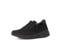 Keilsneaker ROLLINGSOFT, Damen, Gr. 39, schwarz, Nubukleder, Textil, Schuhe, Schnürschuh, Halbschuh, Freizeitschuh mit Außenreißverschluss (41749434-39) schwarz