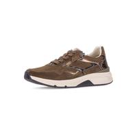 Keilsneaker ROLLINGSOFT, Damen, Gr. 40, braun (braun, kombiniert), Textil, Veloursleder, Schuhe, Schnürschuh, Halbschuh, Freizeitschuh mit Außenreißverschluss (66384550-40) braun, kombiniert