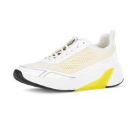 Gabor Halbschuhe ROLLINGSOFT 86.912.61 Weiß/Gelb Mesh – bequem – Damen Größe 40