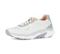 Keilsneaker ROLLINGSOFT, Damen, Gr. 41, mint, weiß, apricot, Nappaleder, Textil, Schuhe, Freizeitschuh, Halbschuh, Schnürschuh mit Logo an der Ferse, G-Weite (87440728-41) mint, weiß, apricot