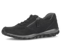 Keilsneaker ROLLINGSOFT, Damen, Gr. 41, schwarz, Nubukleder, unifarben, Schuhe Sneaker, Freizeitschuh, Halbschuh, Schnürschuh mit Logo an der Ferse (36514801-41) schwarz