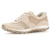 Keilsneaker ROLLINGSOFT, Damen, Gr. 43, beige, Textil, Veloursleder, Schuhe, Freizeitschuh, Halbschuh, Schnürschuh mit Logoschriftzug (24909322-43) beige