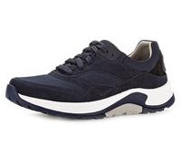 Keilsneaker ROLLINGSOFT, Herren, Gr. 8,5 (42,5), blau (marine), Mesh, Veloursleder, Schuhe, Freizeitschuh, Halbschuh, Schnürschuh mit Wechselfußbett, Weite G (96631614-8,5) marine