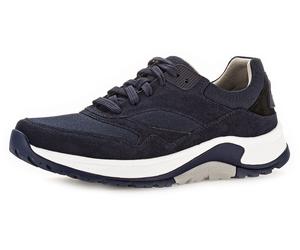 Keilsneaker ROLLINGSOFT, Herren, Gr. 8,5 (42,5), blau (marine), Mesh, Veloursleder, Schuhe, Freizeitschuh, Halbschuh, Schnürschuh mit Wechselfußbett, Weite G (96631614-8,5) marine