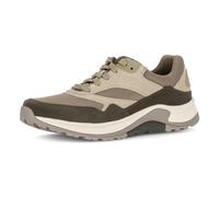 Keilsneaker ROLLINGSOFT, Herren, Gr. 9 (43), beige (khaki kombiniert), Mesh, Veloursleder, Schuhe, Freizeitschuh, Halbschuh, Schnürschuh mit Wechselfußbett, Weite G (40058153-9) khaki kombiniert