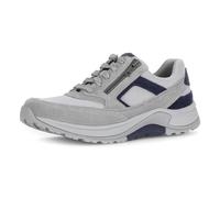 Keilsneaker ROLLINGSOFT, Herren, Gr. 9,5 (44), grau kombiniert, Mesh, Veloursleder, Schuhe, Schnürschuh, Halbschuh, Freizeitschuh, Außenreißverschluss, G-Weite (61645522-9,5) grau kombiniert