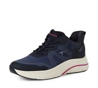 Keilsneaker TAMARIS, Damen, Gr. 37, blau (navy), Lederimitat, Textil, kontrastfarbene Details, Schuhe Keilsneaker, Keilabsatz, Freizeitschuh, Schlupfschuh aus der STEP IN-Linie (97901201-37)