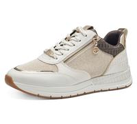 Tamaris Damen Sneaker Synthetik, beige, 37 EU