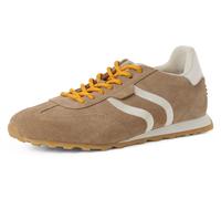 Keilsneaker TAMARIS, Damen, Gr. 38, beige, kombiniert, Leder, Veloursleder, aufgeraut, Schuhe, Freizeitschuh, Halbschuh, Schnürer im Retro-Look (47790230-38) beige, kombiniert