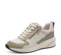 Keilsneaker TAMARIS, Damen, Gr. 40, mintgrün, kombiniert, Lederimitat, Textil, kontrastfarbene Details, Schuhe, Schnürschuh, Halbschuh, Freizeitschuh mit Außenreißverschluss (36922954-40) mintgrün, ko