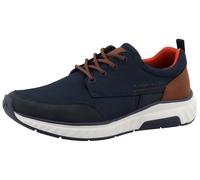 Keilsneaker TOM TAILOR, Herren, Gr. 42, blau (navy, braun), Lederimitat, Textil, Schuhe, Freizeitschuh, Halbschuh, Schnürschuh mit Tom Tailor Marken-Label (40343504-42) navy, braun