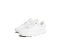 Keilsneaker TOMMY HILFIGER "TH RETRO RUNNER", Damen, Gr. 39, weiß, Leder, Schuhe, Freizeitschuh, Halbschuh, Schnürschuh mit dezenten Ziernähten (93958727-39) weiß