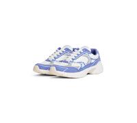 Keilsneaker TOMMY JEANS "ARCHIVE '25", Damen, Gr. 39, weiß (weiß, blau), Lederimitat, Schuhe, Freizeitschuh, Halbschuh, Schnürschuh mit reflektierenden Details (91700366-39) weiß, blau