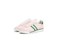 Keilsneaker TOMMY JEANS "TJW RETRO RUNNER CLEATED", Damen, Gr. 39, bunt (rose, grün), Leder, Lederimitat, Textil, Schuhe, Freizeitschuh, Halbschuh, Schnürschuh mit Logoschriftzug (95206727-39) rose, g