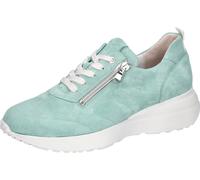 Keilsneaker WALDLÄUFER "G-JESSY", Damen, Gr. 7,5 (41), mint, Veloursleder, unifarben, Schuhe, Freizeitschuh, Halbschuh, Schnürschuh in Bequemweite G (= weit) (25128832-7,5) mint