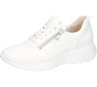 Keilsneaker WALDLÄUFER "G-JESSY", Damen, Gr. 8,5 (42,5), weiß, Nappaleder, unifarben, Schuhe, Freizeitschuh, Halbschuh, Schnürschuh in Bequemweite G (= weit) (71725163-8,5) weiß