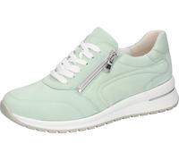 Keilsneaker WALDLÄUFER "H-INESSA", Damen, Gr. 6,5, mint, Nubukleder, unifarben, Schuhe, Bequemschuh, Schnürschuh, Halbschuh in Komfortweite H (= sehr weit) (50370925-6,5) mint