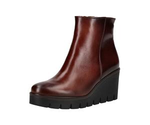 Keilstiefelette GABOR "Gabor Stiefelette Nappaleder", Damen, Gr. 40, braun (mittelbraun), Nappaleder, Schuhe (44760700-40) mittelbraun