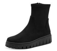 Keilstiefelette MARCO TOZZI, Damen, Gr. 39, schwarz, Textil, Veloursleder, Schuhe, Plateau, Boots mit elastischem Stretch-Schaft (78336514-39) schwarz