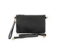 "Keine Schwester Clutch / Abendtasche Fenja, Schwarz" silber