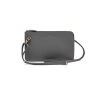 "Keine Schwester Clutch / Abendtasche Maxi Fenja, Dunkelgrau" silber