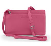Keine Schwester Clutch / Schultertasche tragbar XL neu, Pink-Silber