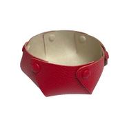 Keine Schwester - Keine Schwester Taschen-Entleerer rund klein, Rot-Beige-Silber