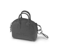 "Keine Schwester Schlüsseletui / Taschenanhänger Schlüssel-Karla, Dunkelgrau" silber