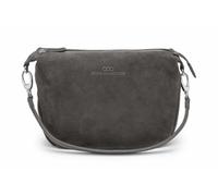 Keine Schwester Schultertasche Maxi Ida Wildleder, Dunkelgrau-Silber