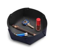 Keine Schwester Taschen-Entleerer Rund groß, Nachtblau-Silber