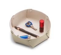 "Keine Schwester Taschen-Entleerer rund groß, Sand" silber