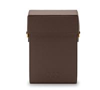 "Keine Schwester Umhängetasche Simon M, Dunkelbraun" silber