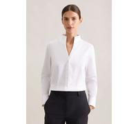 Seidensticker Damen Women Slim Longsleeve Cotton Bluse, Weiß(080644), 34 EU