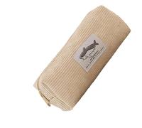 Kelisdi Federmäppchen mit Stickerei, Federmäppchen, Tiertasche, Make-up-Tasche, Schreibtisch-Organizer für Schüler, beige