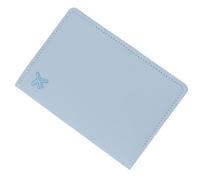 Kelisdi Praktische Reisepasshülle aus PU-Leder mit eleganter Stickerei, Reisepasshülle, Reisepasshülle, organisierte Reisepasshülle, blau, Mass Beauty