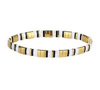 KELITCH Damen Charme Stretch Bracelets Colorful Freundschaft Armbänder Candy Tila Perlen Strang Armbänder - Gelb 8A