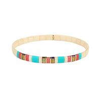KELITCH Tila Perlen Armband Damen Bunte Strang Strecken Armbänder Mode Perlen Armbänder Schmuck Charme Handgemachte Armbänder Für Damen Freundschaft Armbänder