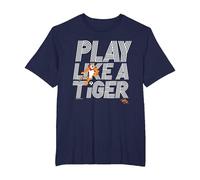 Kelloggs Tony spielt wie EIN Tiger Football Frosted Flakes T-Shirt, Herren Große Größen, Marineblau, 3X Tall