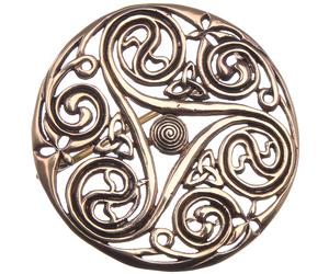 Keltische Brosche Triskele, 48mm