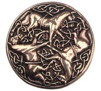 Keltische Fibel Drei Pferde, 48mm