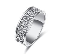 Keltische Ringe für Männer S925 Sterling Silber Celtic Knot Ring #9 Celtic Ring Viking Ringe für Männer Ring für Männer