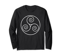 Keltische Triskele Dreifachspirale Symbol Mythologisches Triskele Langarmshirt
