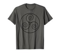 Keltische Triskele Dreifachspirale Symbol Mythologisches Triskele T-Shirt